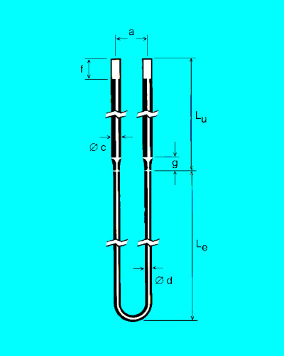 U Shape MoSi2 Heating Elements