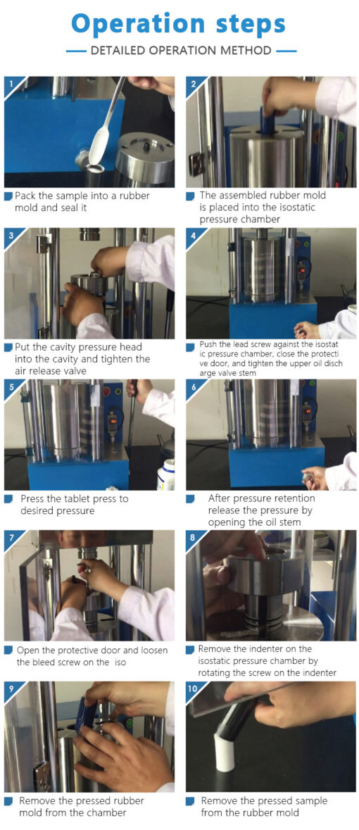 Operation Steps of Isostatic Tablet Press