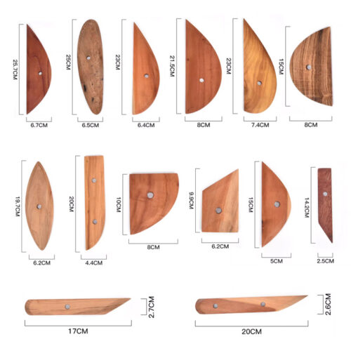 Sizes of Ceramic Wooden Scrapers