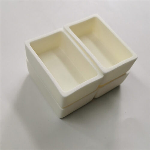 Square Alumina Ceramic Crucible Boat-2