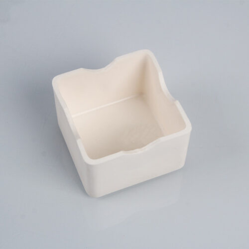 Square Alumina Ceramic Crucible Boat-3