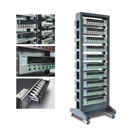 Portable Rack for Holding Battery Testing System