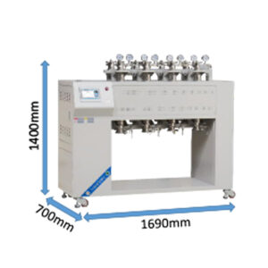 Dimensions of Eight-Channel Tube Furnace