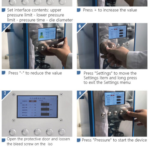 Operation Steps of Powder Pellet Press