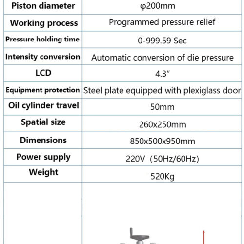 Split Type 100-Ton Lab Hydraulic Electric Powder Pellet Press (2)