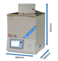 Dimensions of Laboratory 0.45L Precision Smelting Furnace 1200℃