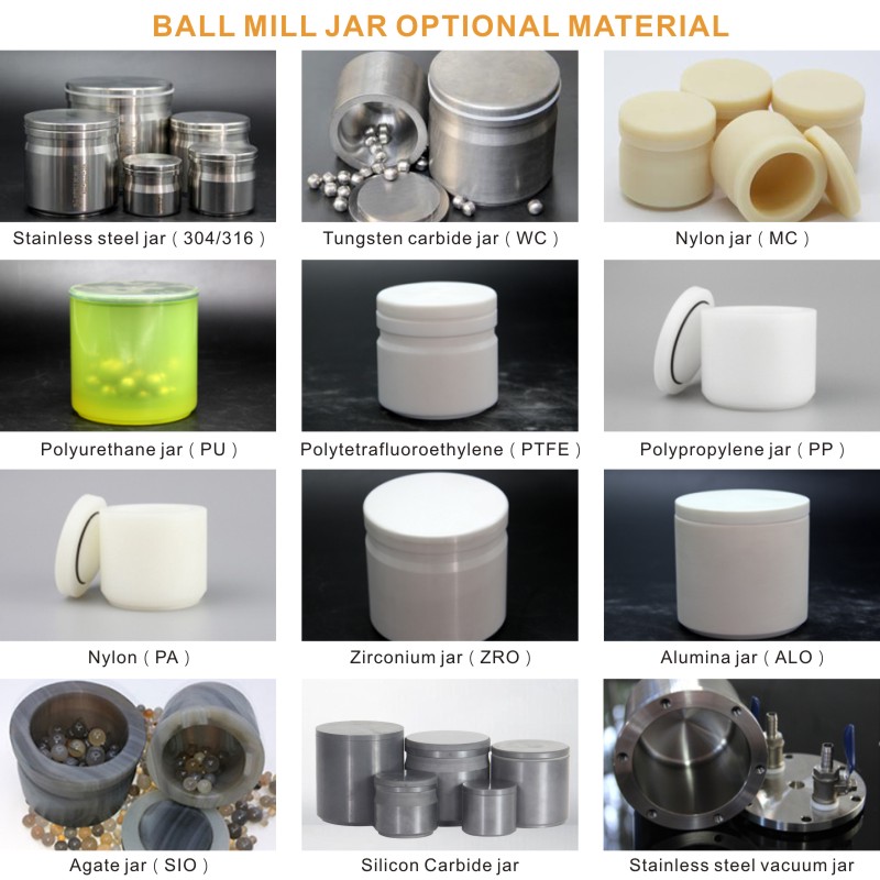 Vertical Ball Mill Jars