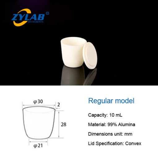 10ml Alumina (Al2O3) Crucible With Lid