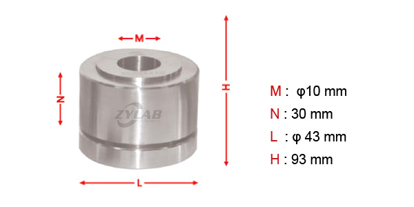 Diagram of Circular Split Mold Dimensions