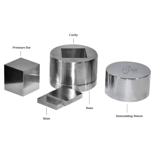 Exploded View of Square Dry Pellet Pressing Mold