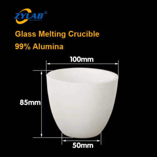 300ml High-Purity Alumina Glass Melting Crucible