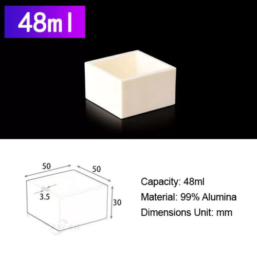 48ml Square Alumina Crucible