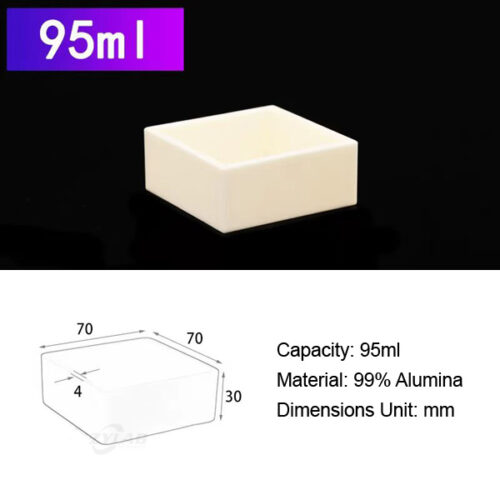 95ml Square Alumina Crucible